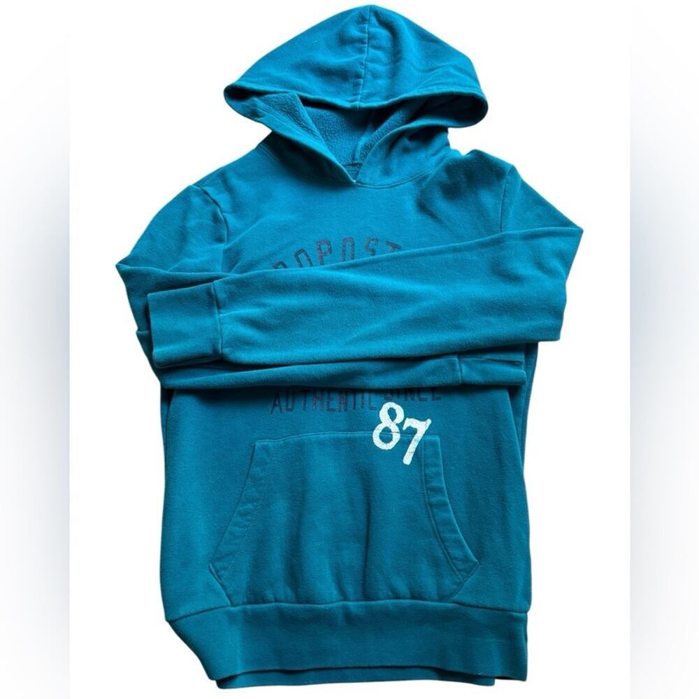 Aeropostale Blue Sporty Hoodie Sweater size M